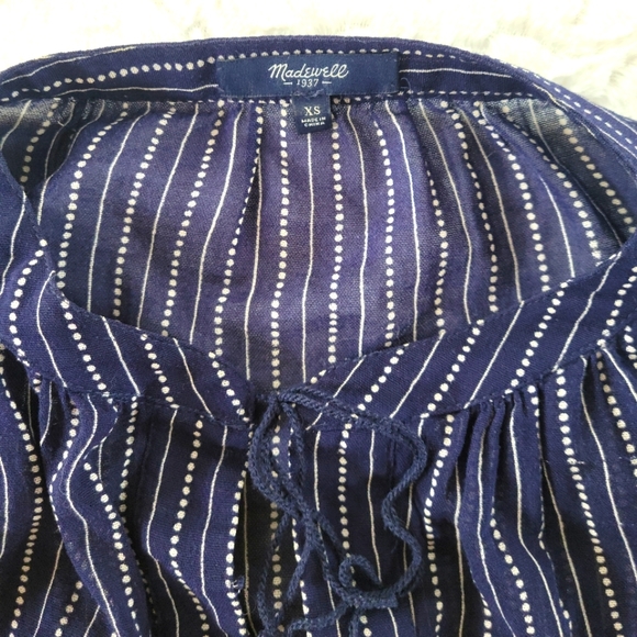 Madewell Striped Blouse - Picture 4 of 5